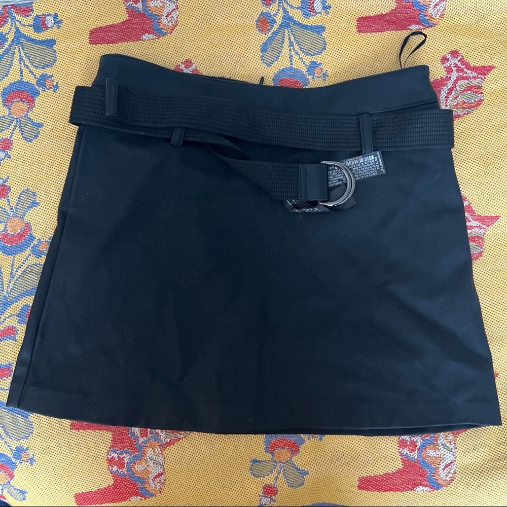Zara Faux Leather Mini Skirt